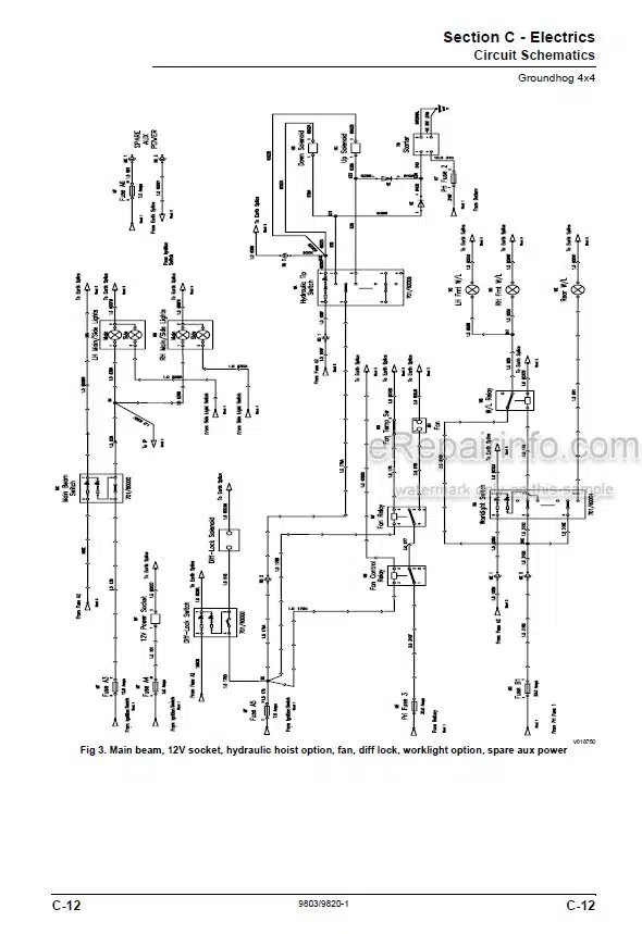 Photo 4 - JCB 4X4 Groundhog Service Manual Machine 9803-9820