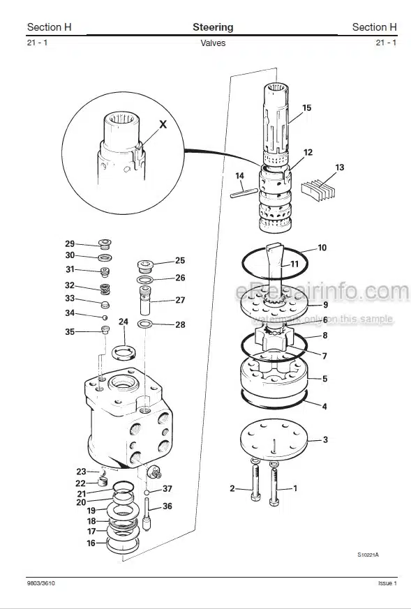 Photo 3 - JCB 504B 526 Loadall Service Manual Telescopic Handler 9803-3610U