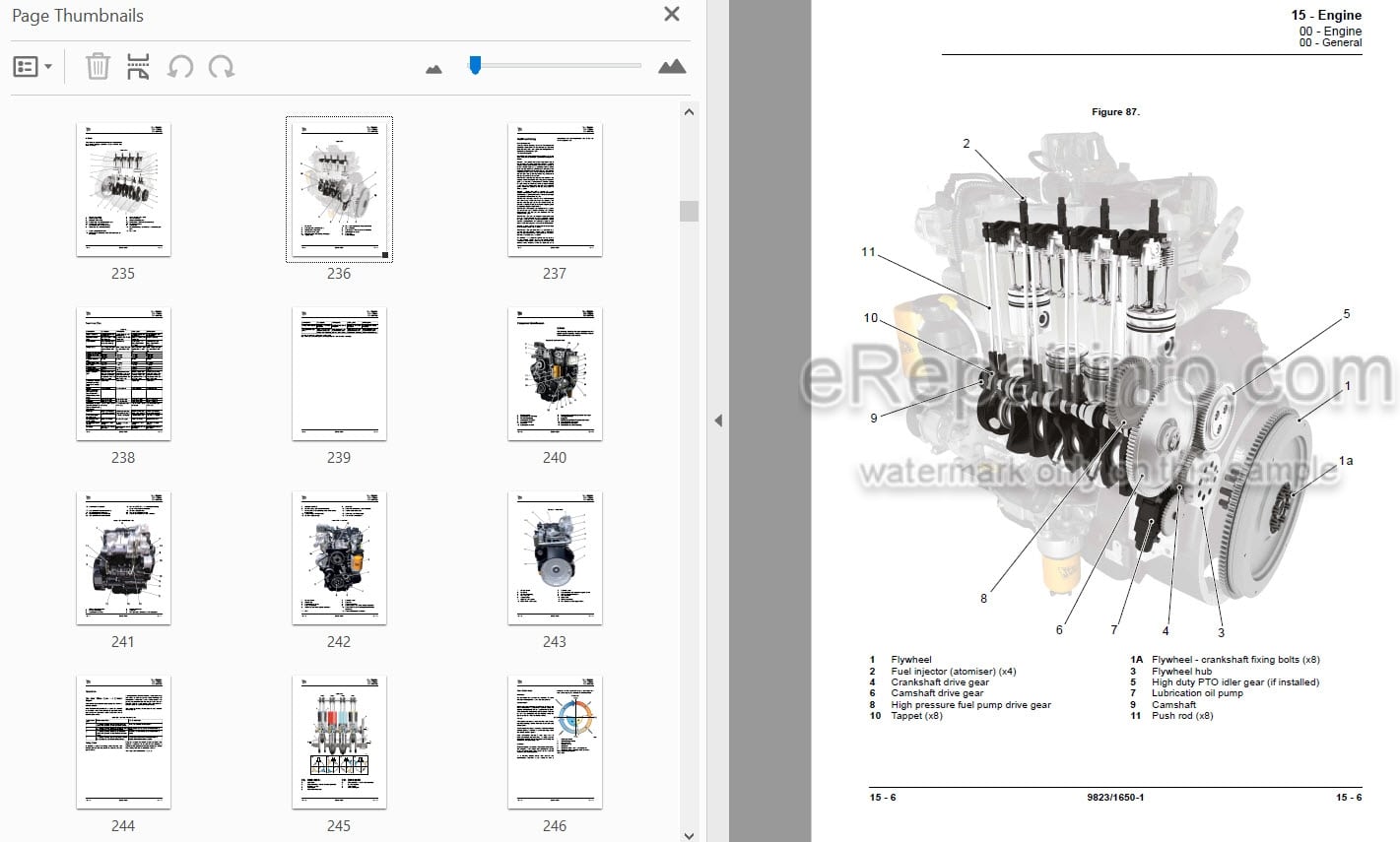 Photo 4 - JCB 506-36 507-42 509-42 512-56 514-56 Loadall Service Manual Telescopic Handler 9823-1650