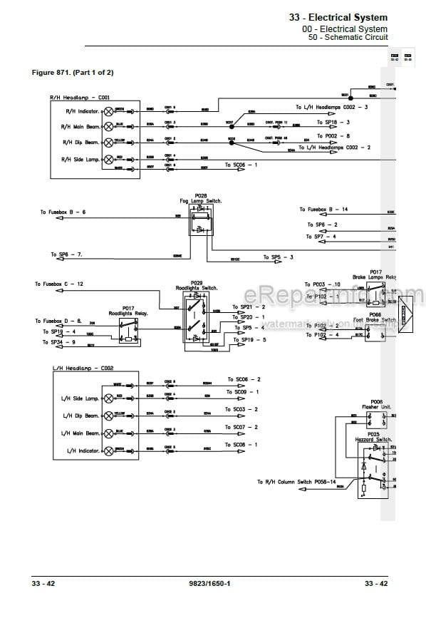 Photo 6 - JCB 506-36 507-42 509-42 512-56 514-56 Loadall Service Manual Telescopic Handler 9823-1650