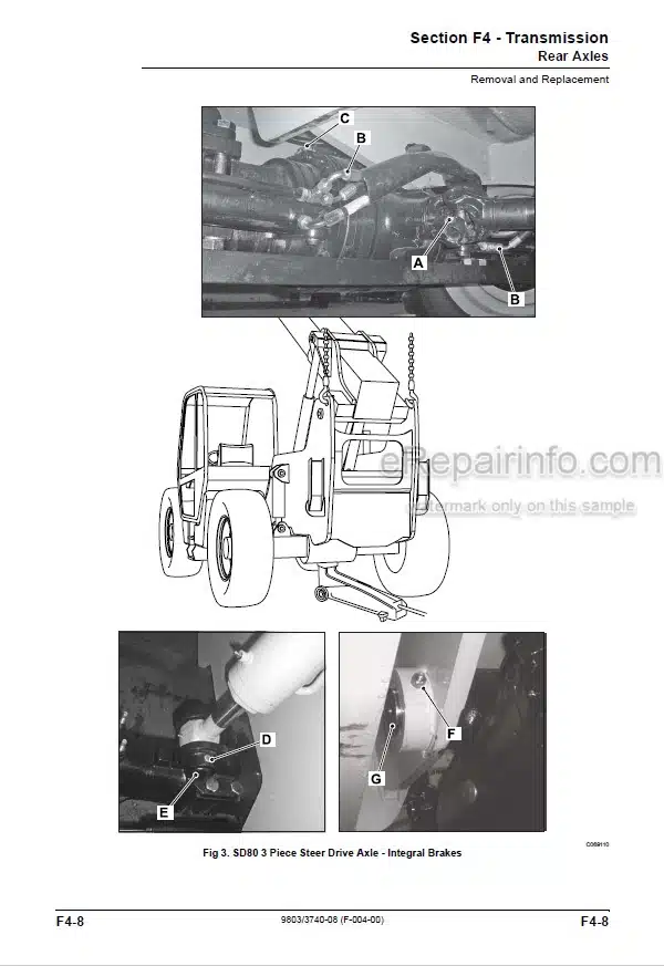 Photo 3 - JCB 506-36 507-42 509-42 510-56 512-56 Service Manual Telescopic Handler 9803-3740-08