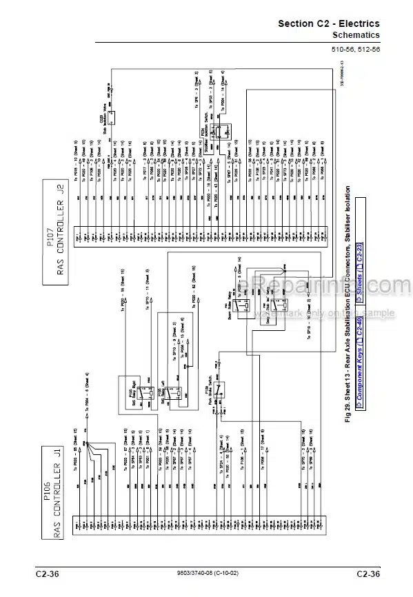Photo 6 - JCB 506-36 507-42 509-42 510-56 512-56 Service Manual Telescopic Handler 9803-3740-08