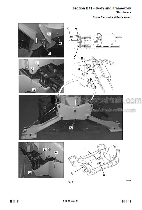 Photo 5 - JCB 506-36 507-42 509-42 510-56 512-56 514-56 Service Manual Telescopic Handler 9813-1800