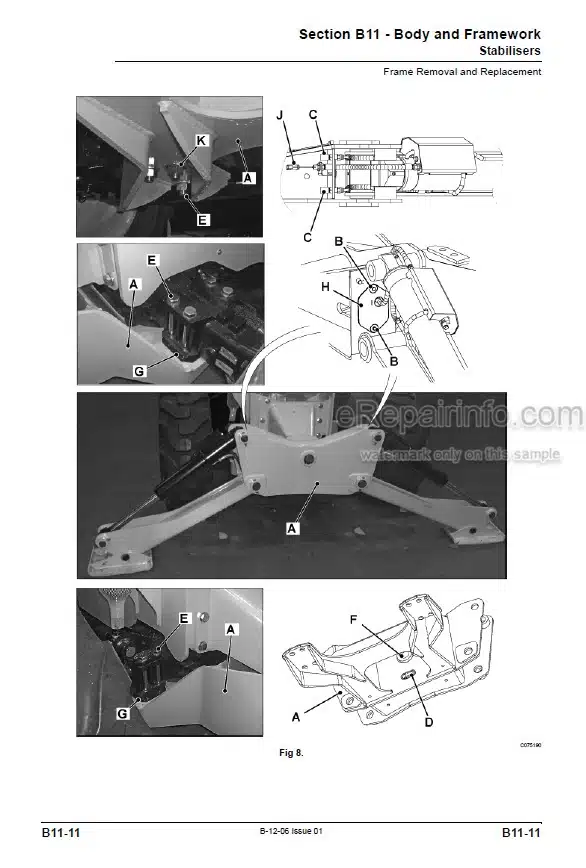 Photo 5 - JCB 506-36 507-42 509-42 510-56 512-56 514-56 Service Manual Telescopic Handler 9813-1800