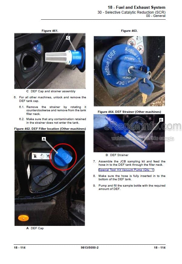 Photo 3 - JCB 506-36 507-42 509-42 510-42 510-56 512-56 514-56 516-42 Loadall Service Manual Telescopic Handler 9813-5050