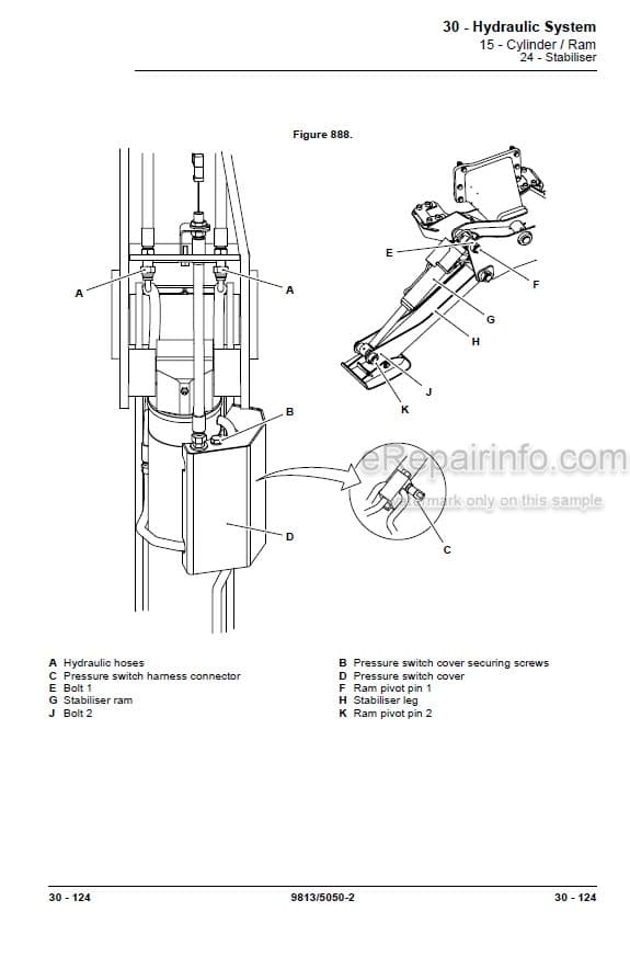 Photo 7 - JCB 506-36 507-42 509-42 510-42 510-56 512-56 514-56 516-42 Loadall Service Manual Telescopic Handler 9813-5050