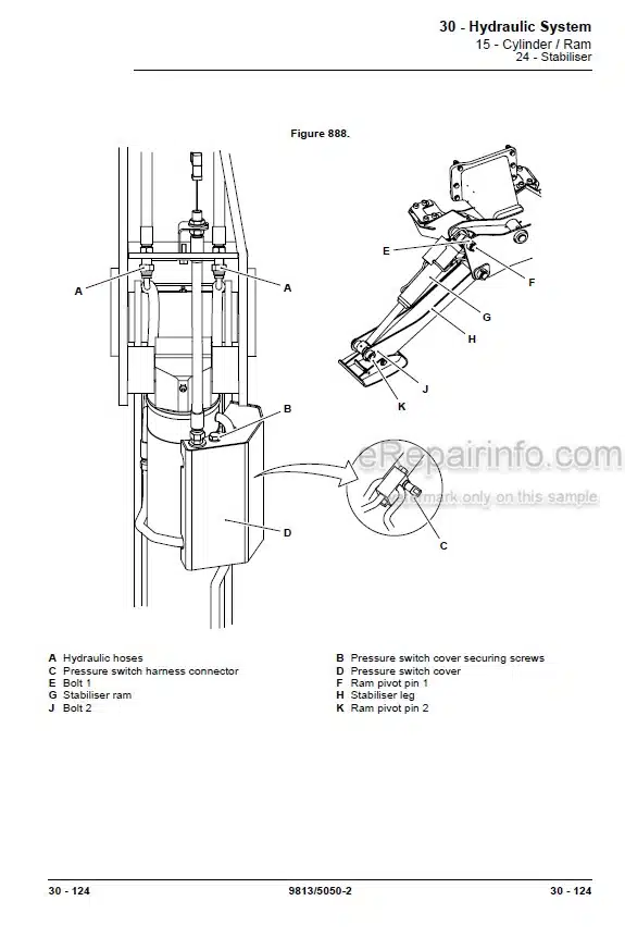 Photo 6 - JCB 506-36 507-42 509-42 510-42 510-56 512-56 514-56 516-42 Loadall Service Manual Telescopic Handler 9813-5050