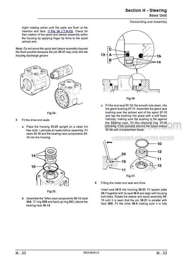 Photo 7 - JCB 508-66 509-45 510-44 510-55 Loadall Service Manual Telescopic Handler 9813-9450