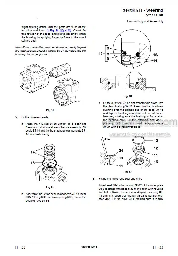 Photo 7 - JCB 508-66 509-45 510-44 510-55 Loadall Service Manual Telescopic Handler 9813-9450