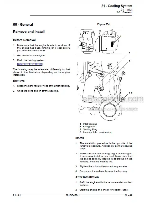 Photo 4 - JCB 508-66 509-45 510-44 510-55 Loadall Service Manual Telescopic Handler 9813-9450