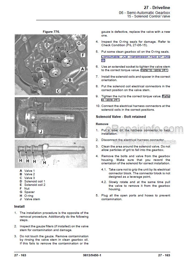 Photo 7 - JCB 427 437 457 Service Manual Wheel Loader 9813-1600