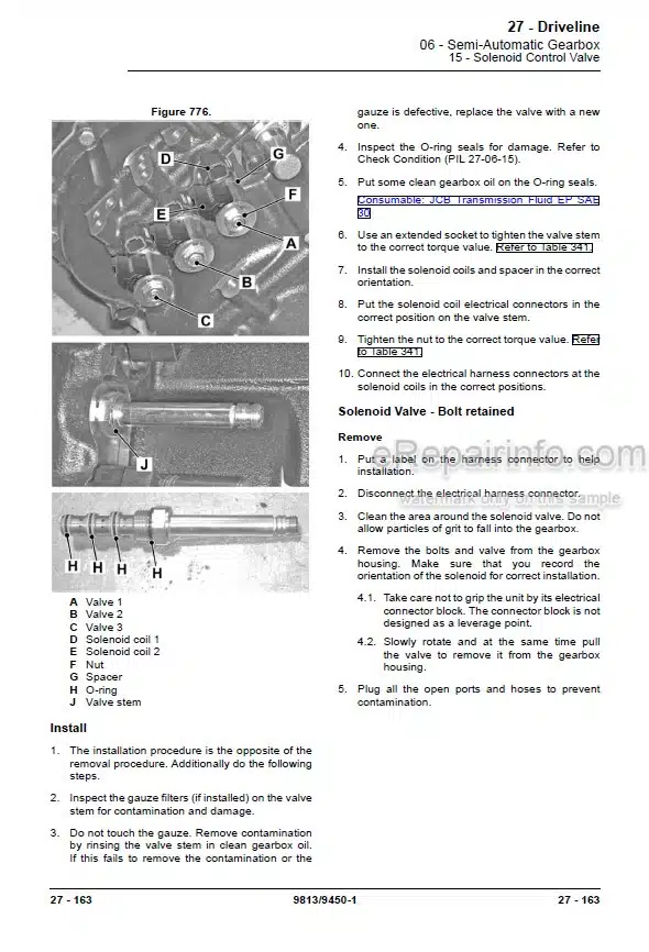 Photo 2 - JCB 508-66 509-45 510-44 510-55 Loadall Service Manual Telescopic Handler 9813-9450
