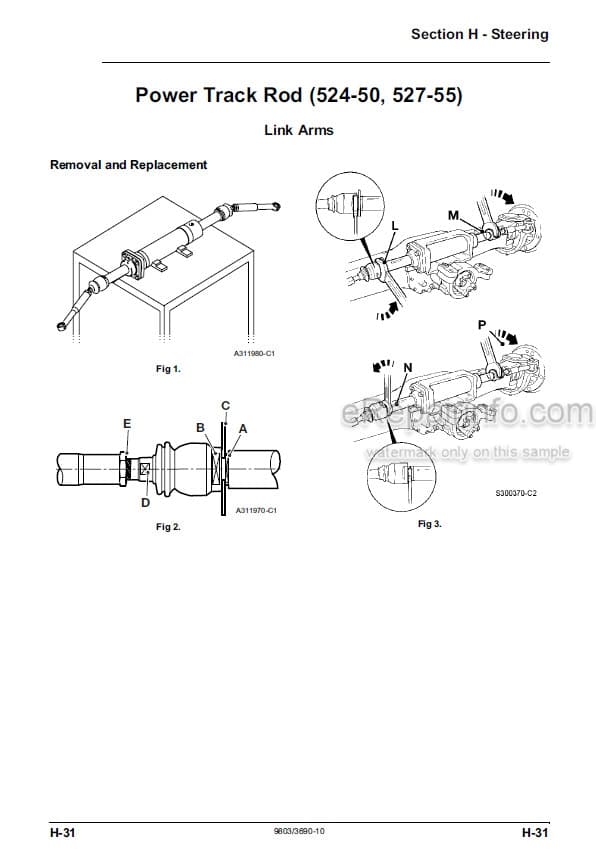 Photo 7 - JCB 520-50 525-50 525-50S Loadall Service Manual Telescopic Handler 9803-3620