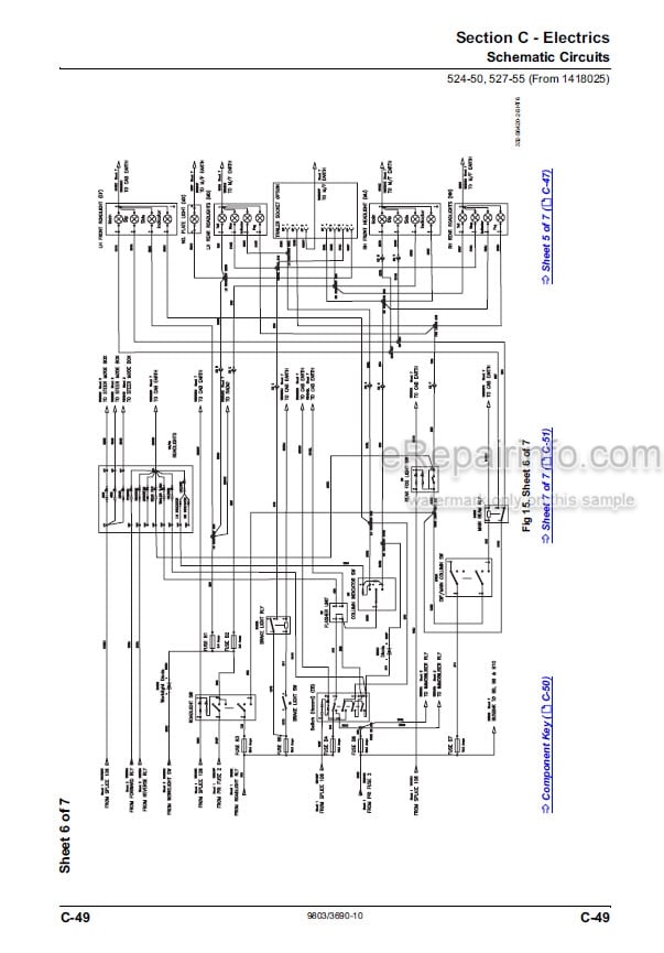 Photo 6 - JCB 520-40 524-50 527-55 Loadall Service Manual Telescopic Handler 9803-3690