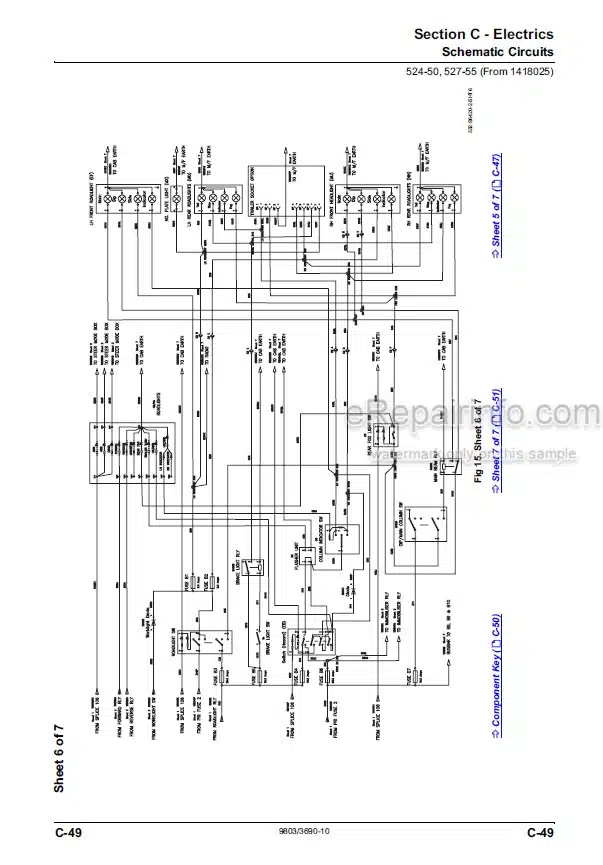 Photo 6 - JCB 520-40 524-50 527-55 Loadall Service Manual Telescopic Handler 9803-3690