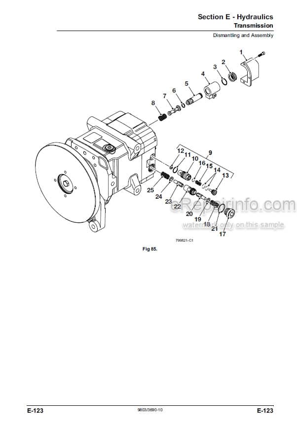 Photo 5 - JCB 520-40 524-50 527-55 Loadall Service Manual Telescopic Handler 9803-3690