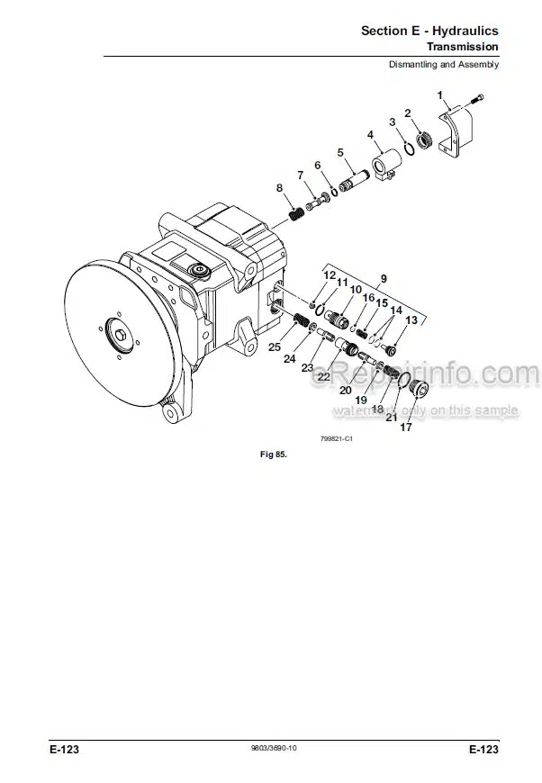 Photo 5 - JCB 520-40 524-50 527-55 Loadall Service Manual Telescopic Handler 9803-3690