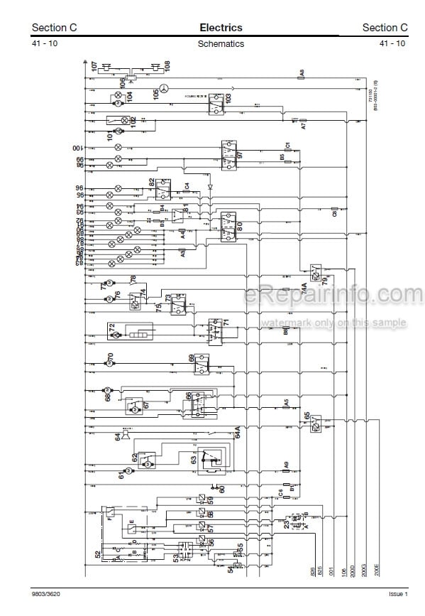 Photo 6 - JCB 520-50 525-50 525-50S Loadall Service Manual Telescopic Handler 9803-3620