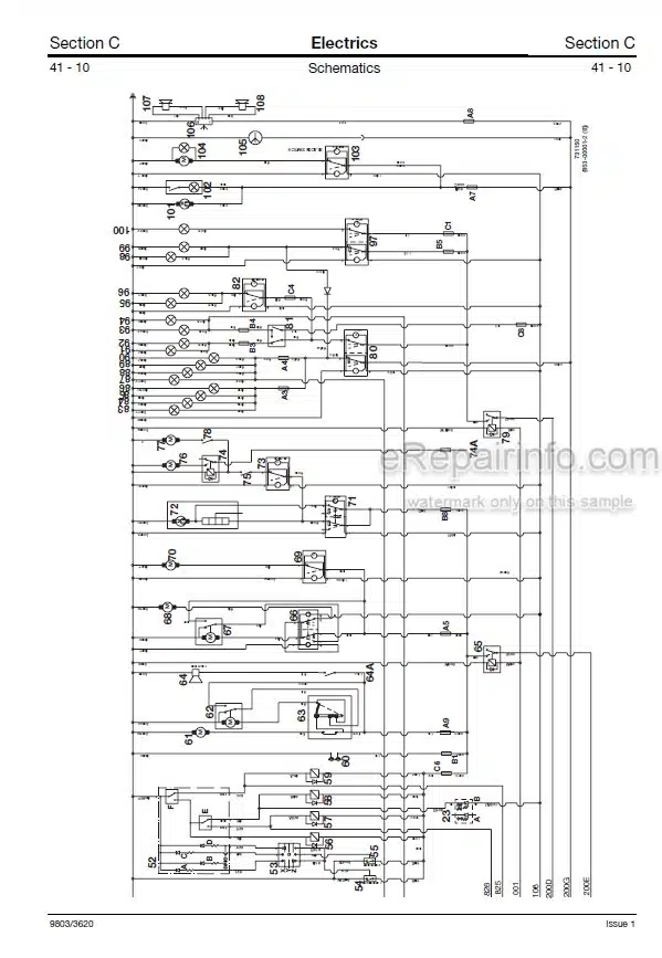 Photo 6 - JCB 520-50 525-50 525-50S Loadall Service Manual Telescopic Handler 9803-3620