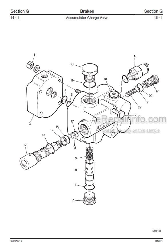 Photo 3 - JCB 520RS 520-55 AWS 526-55 Farm Special & Construction 526-55 AWS 526S AWS Loadall Service Manual Telescopic Handler 9803-3610