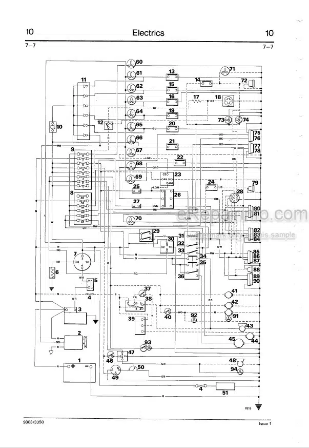 Photo 6 - JCB 520 520HL 520 Farm Special 520M 525 525B 525B HL 525B Farm Special 530 530 HL 530B 530B HL 540B 540BM Loadall Service Manual Telescopic Handler 9803-3350