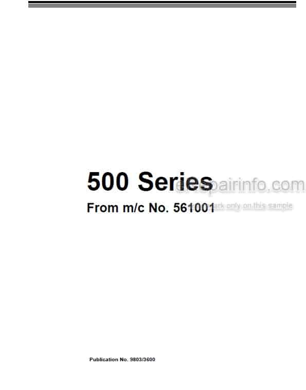 Photo 4 - JCB 525-58 525-67 530-95 530-110 530-67 530-120 537-120 537-130 Service Manual Telescopic Handler 9803-3600
