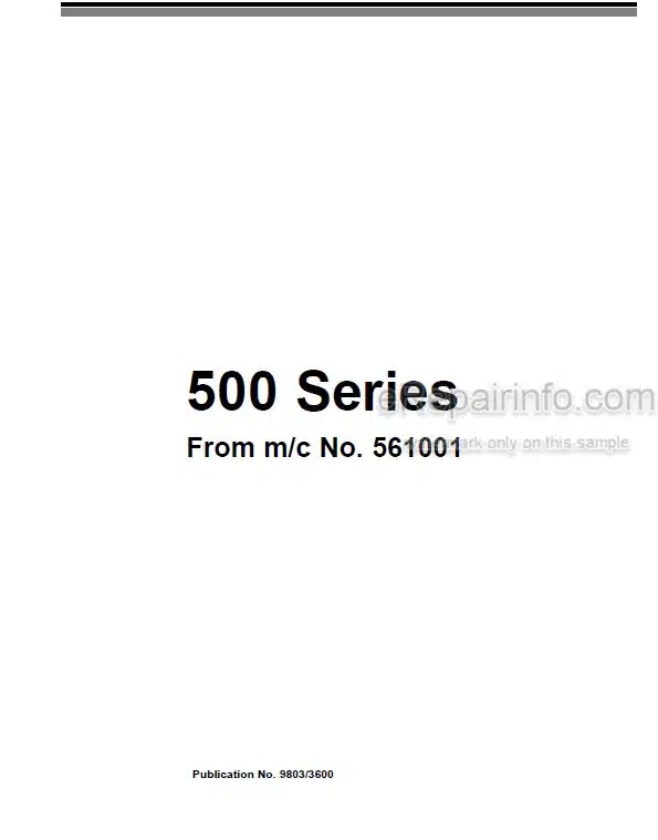 Photo 4 - JCB 525-58 525-67 530-95 530-110 530-67 530-120 537-120 537-130 Service Manual Telescopic Handler 9803-3600