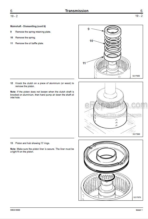 Photo 6 - JCB 525-58 525-67 530-95 530-110 530-67 530-120 537-120 537-130 Service Manual Telescopic Handler 9803-3600
