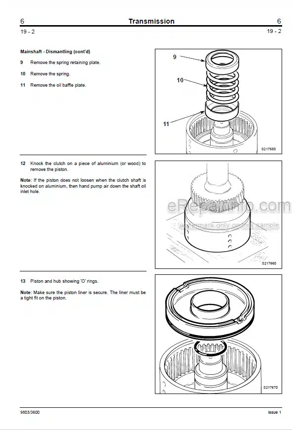 Photo 6 - JCB 525-58 525-67 530-95 530-110 530-67 530-120 537-120 537-130 Service Manual Telescopic Handler 9803-3600