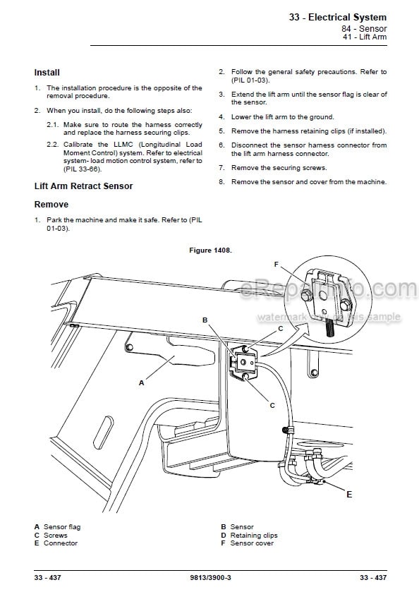Photo 7 - JCB 526 526S 528-70 528S Loadall Service Manual Telescopic Handler 9803-3710