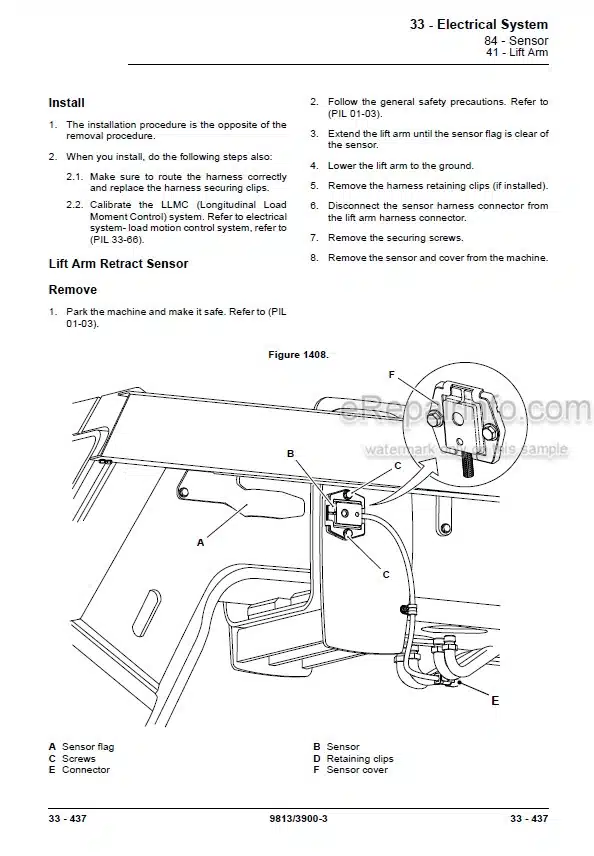 Photo 7 - JCB 526 526S 528-70 528S Loadall Service Manual Telescopic Handler 9803-3710