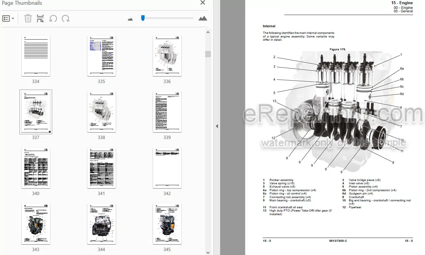 Photo 3 - JCB 536-70LP 550-80 526-56 531-70 535-95 536-60 536-70 541-70 560-80 Loadall Service Manual Telescopic Handler 9813-7600