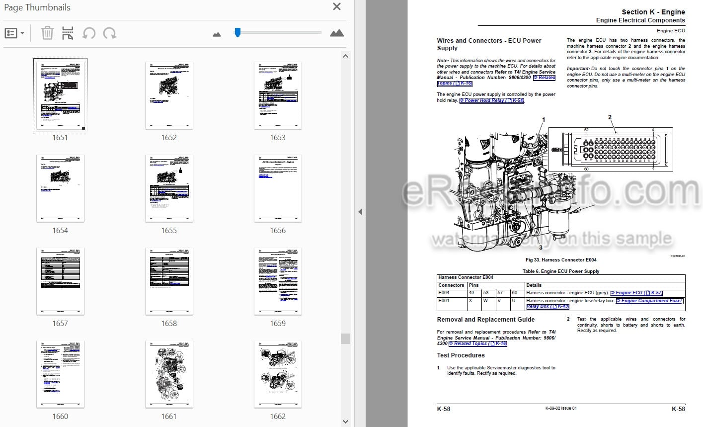 Photo 3 - JCB 527-58 Service Manual Telescopic Handler 9813-0200