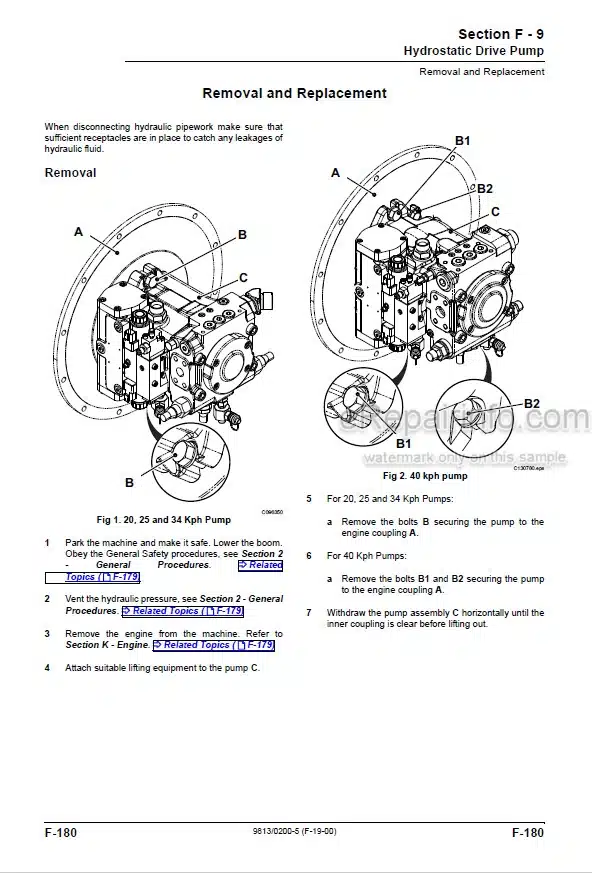 Photo 8 - JCB 525-58 525-67 530-95 530-110 530-67 530-120 537-120 537-130 Service Manual Telescopic Handler 9803-3600