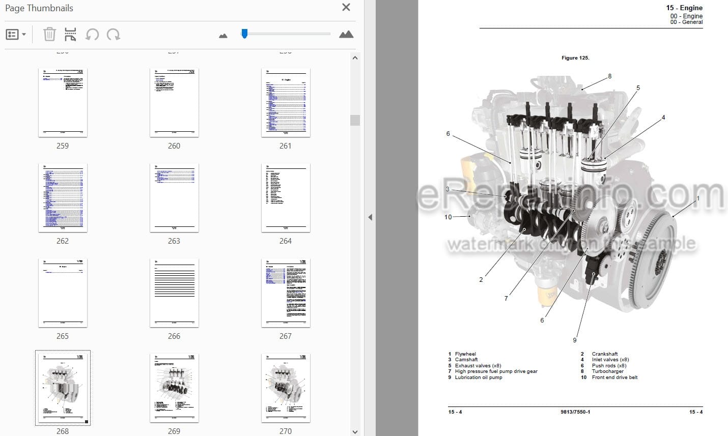 Photo 4 - JCB 527-58 T4F Loadall Service Manual Telescopic Handler 9813-7550