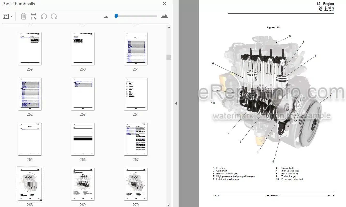 Photo 4 - JCB 527-58 T4F Loadall Service Manual Telescopic Handler 9813-7550