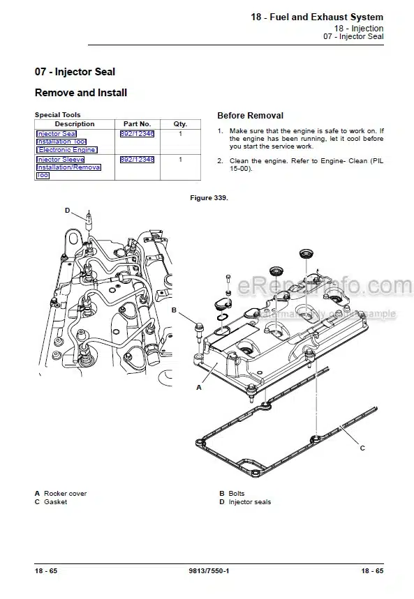 Photo 5 - JCB 527-58 T4F Loadall Service Manual Telescopic Handler 9813-7550