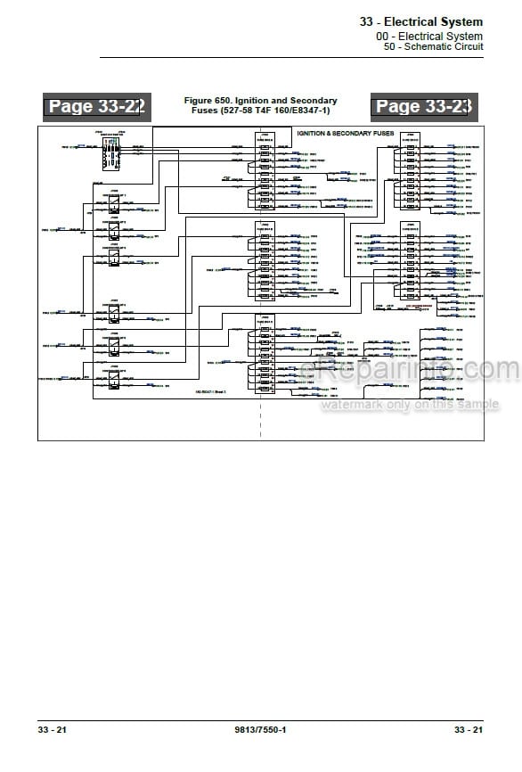 Photo 3 - JCB 527-58 T4F Loadall Service Manual Telescopic Handler 9813-7550
