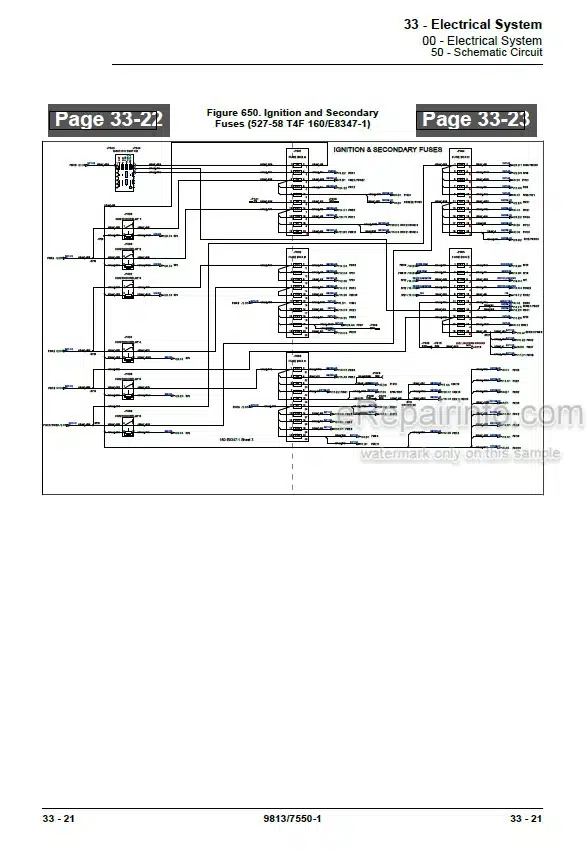 Photo 3 - JCB 527-58 T4F Loadall Service Manual Telescopic Handler 9813-7550