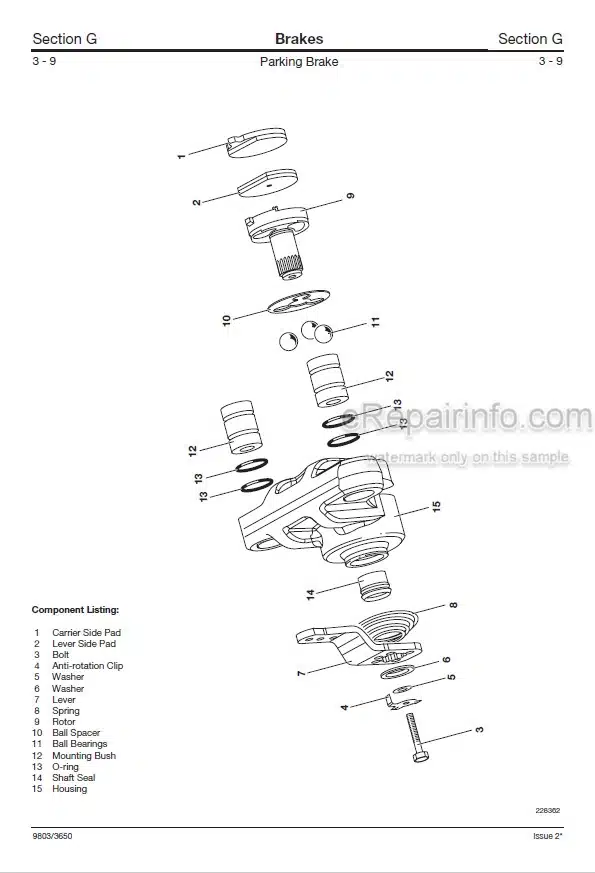 Photo 3 - JCB 528-70 528S Loadall Service Manual Telescopic Handler 9803-3650