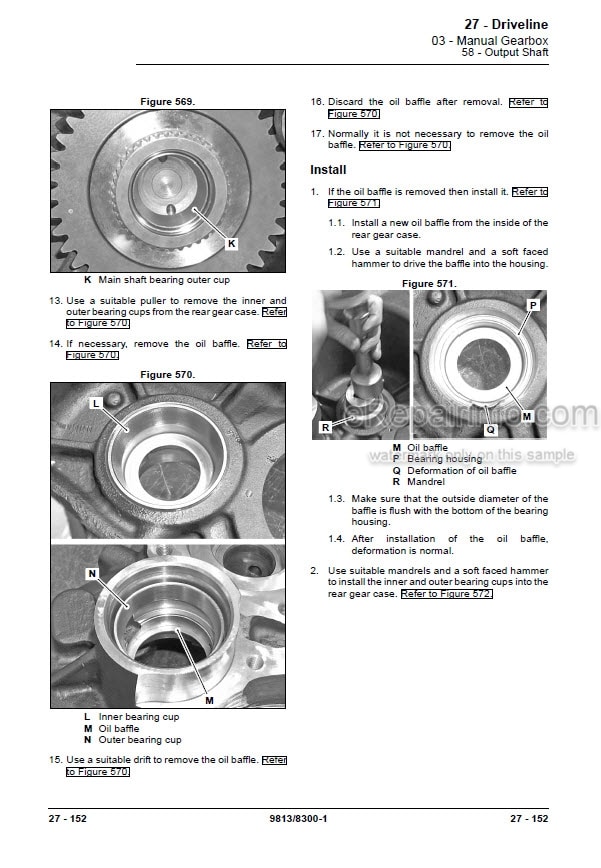 Photo 6 - JCB 530-110 530-70 Loadall Service Manual Telescopic Handler 9813-8300