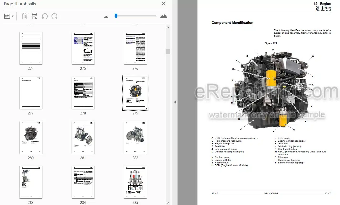 Photo 3 - JCB 531-70 535-95 541-70 Loadall Service Manual Telescopic Handler 9813-9050