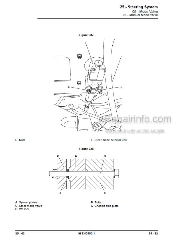 Photo 3 - JCB 531-70 535-95 536-70 536-70LP 541-70 550-80 560-80 536-60 Loadall Service Manual Telescopic Handler 9823-0550
