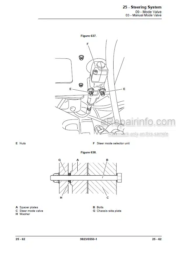 Photo 3 - JCB 531-70 535-95 536-70 536-70LP 541-70 550-80 560-80 536-60 Loadall Service Manual Telescopic Handler 9823-0550
