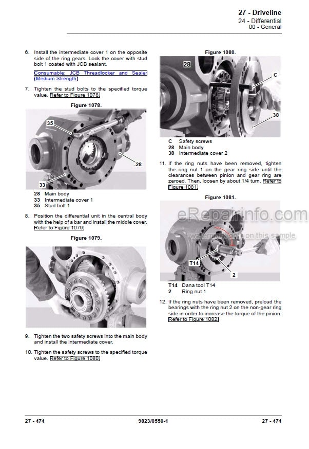 Photo 7 - JCB 533-105 535-v125 540-140 540-170 540-200 540-v140 540-v180 550-140 550-170 Loadall Service Manual Teelscopic Handler