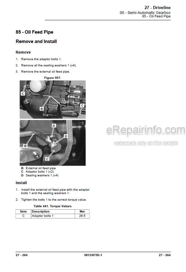 Photo 3 - JCB 533-105 535-v125 535-v140 540-140 540-170 540-200 540-v140 540-v180 550-140 550-170 Loadall Service Manual Telescopic Handler 9813-8750