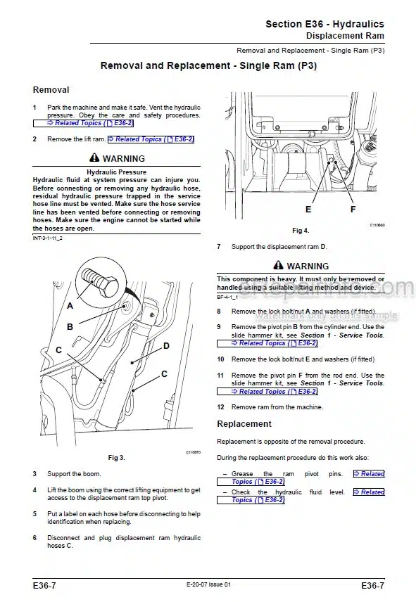 Photo 6 - JCB 540-140 540-200 540-170 535-125 Hi Viz 535-140 Hi Viz Service Manual Telescopic Handler 9813-0950