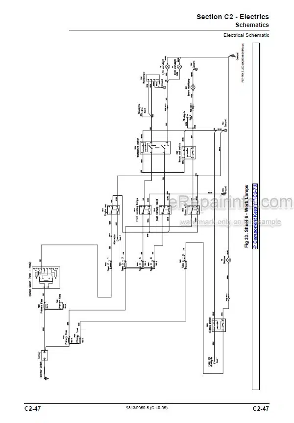 Photo 5 - JCB 540-140 540-200 540-170 535-125 Hi Viz 535-140 Hi Viz Service Manual Telescopic Handler 9813-0950