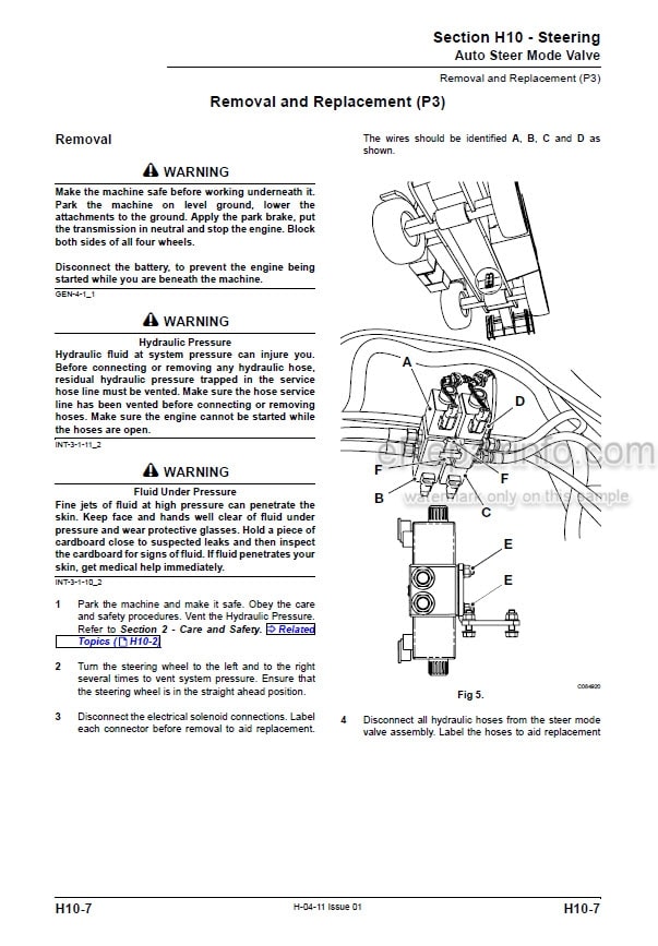 Photo 3 - JCB 540-170 540-140 535-125 Hi Viz 535-140 Hi Viz Service Manual Telescopic Handler 9813-1450