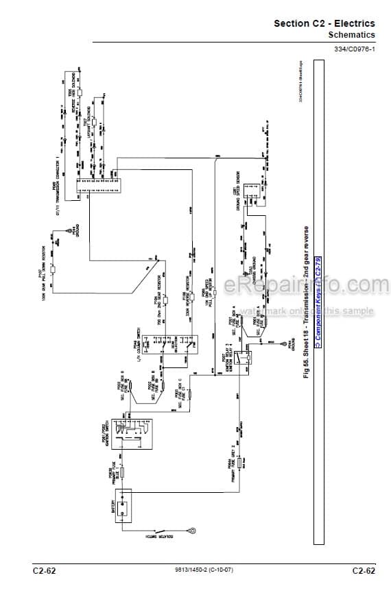 Photo 6 - JCB 540-170 540-140 535-125 Hi Viz 535-140 Hi Viz Service Manual Telescopic Handler 9813-1450